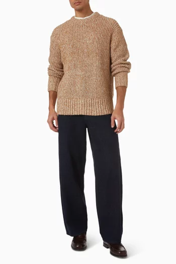Crewneck Sweater in Wool-blend