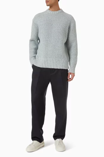 Crewneck Sweater in Wool-blend