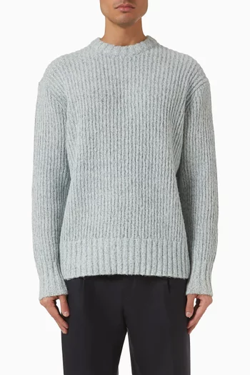 Crewneck Sweater in Wool-blend