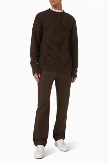 سترة بفتحة رقبة مستديرة قطن