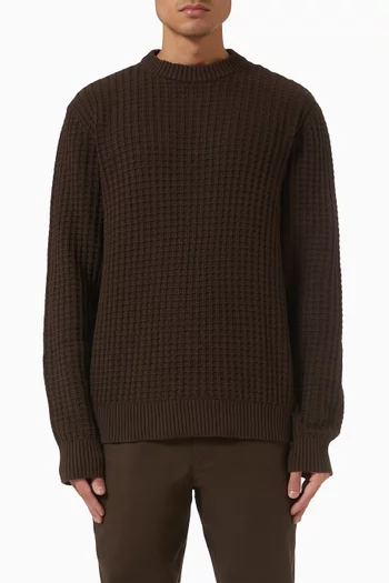 سترة بفتحة رقبة مستديرة قطن