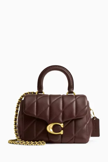 حقيبة تابي مبطنة بيد علوية جلد