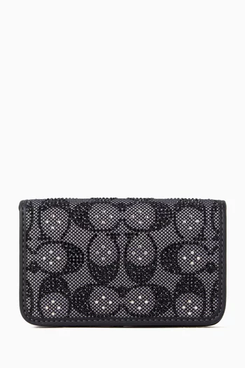 Essential Slim Card Case in Crystal Signature Jacquard