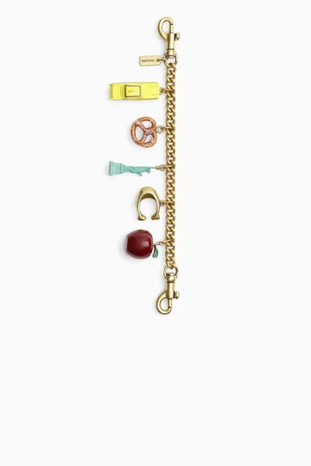 New York Motif Chain Bag Charm