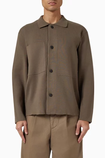 Regular Fit Cardigan in Cotton-blend