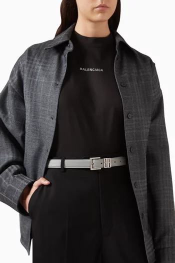 حزام اديتور بشعار حرفي BB جلد عجل