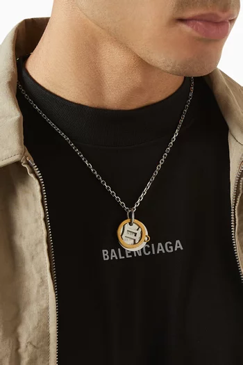 قلادة برمز برج الجوزاء نحاس معاد تدويره