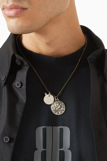 قلادة برمز برج الحمل نحاس معاد تدويره