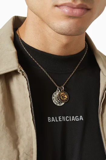 قلادة برمز برج الدلو نحاس معاد تدويره