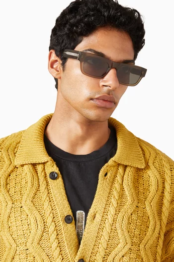 Dylan Square Sunglasses in Acetate