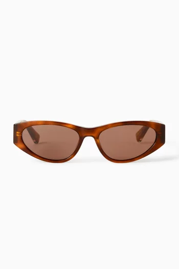 Blade Irregular Sunglasses
