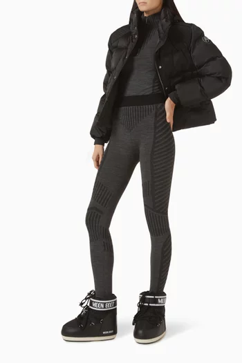 Seamela Leggings in Wool-blend