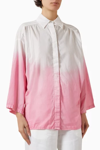 قميص أليا بقصة فضفاضة قطن