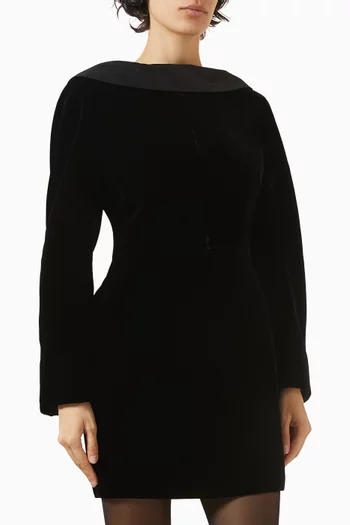 Mini Dress in Velvet