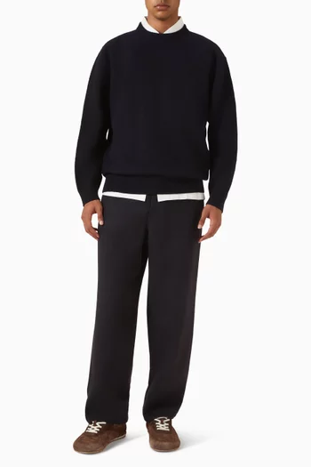 Tapered Pants in Split Wool