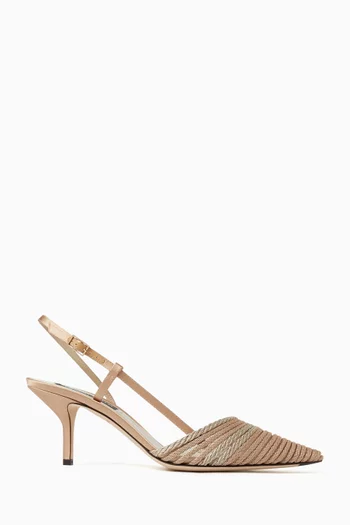 Slingback Pumps in Satin