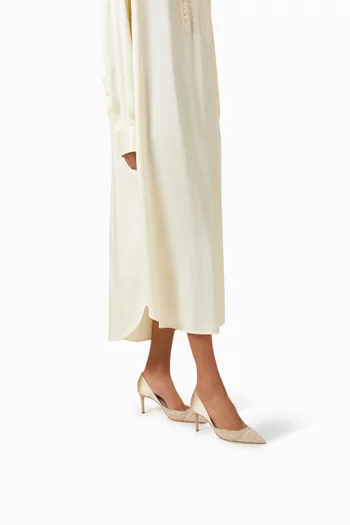 Court Pumps in Tulle & Satin