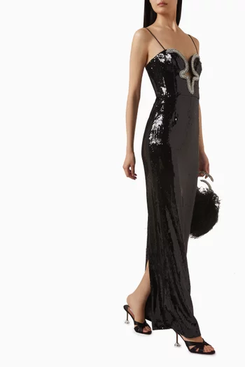 Lyra Sequin-embellished Gown