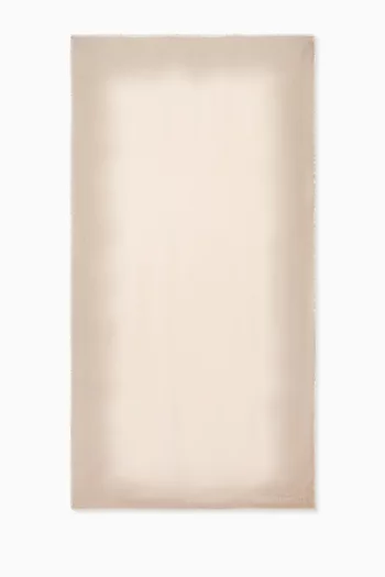 Gradient Print Scarf in Cashmere-blend