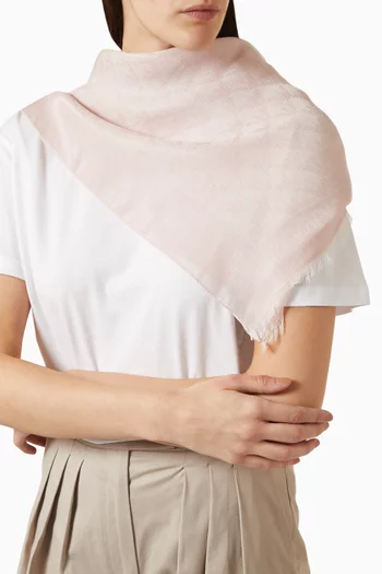 وشاح بشعار الماركة بتصميم متقاطع مزيج قطن