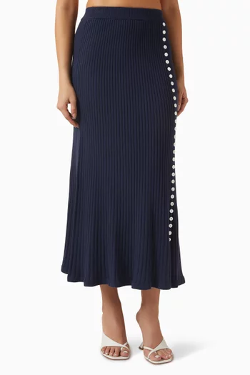 Vela Midi Skirt in Cotton
