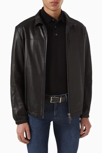 حزام بوجهين جلد سافيانو