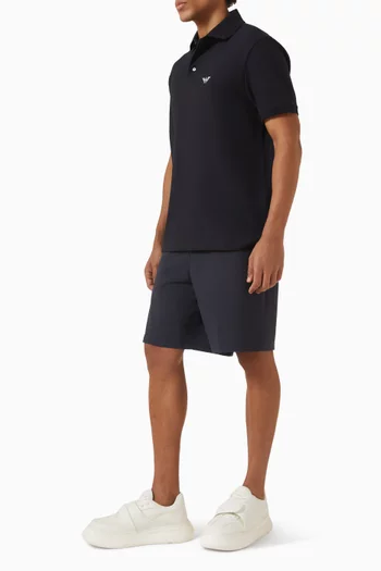 تي شيرت بولو قطن بيكيه بشعار النسر