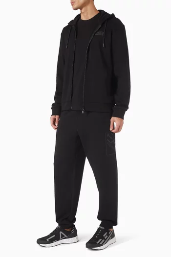 تي شيرت مزين بشعار الماركة قطن