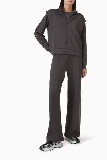 بنطال رياضي مطرز بأحجار الراين