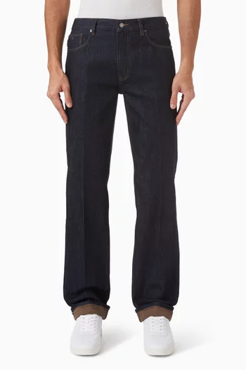 بنطال جينز J76‏ بقصة ساق مستقيمة دينم