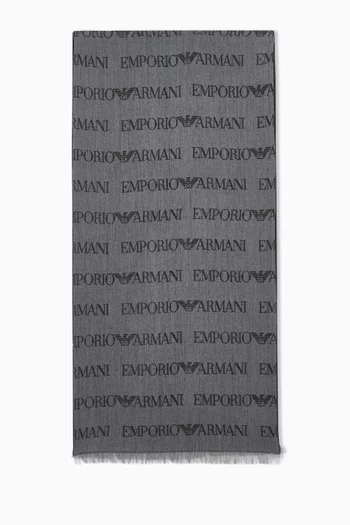 EA Logo Scarf in Wool