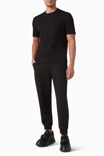 بنطال رياضي بشعار الماركة جيرسيه مزدوج