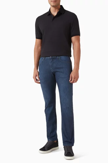 تي شيرت بولو بشعار الماركة قطن