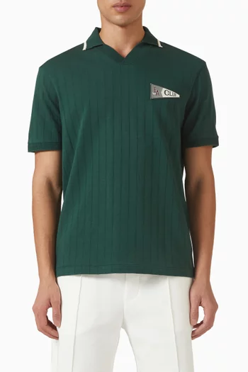 تي شيرت بولو مضلع برقعة Club