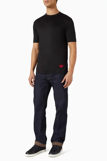 Logo T-shirt in Cotton-blend