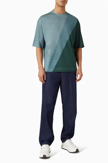 Digital-print T-shirt in Cotton-blend