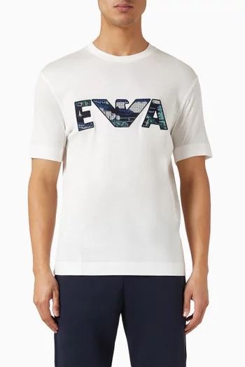 Eagle Logo T-shirt in Cotton-blend