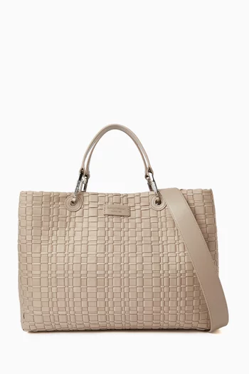 Medium My EA Tote Bag in Woven Nylon