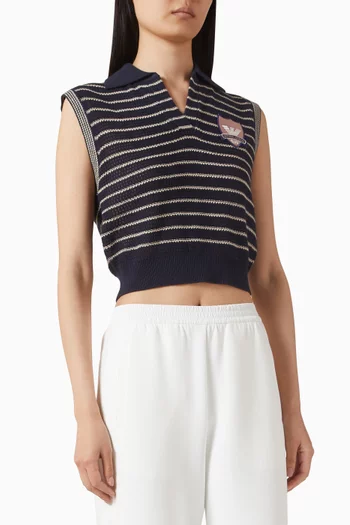 Striped Polo Knit