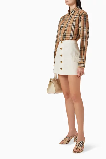 قميص تيرن ستون بنقشة مربعات قطن