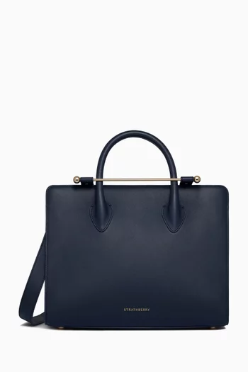 Midi Tote Bag in Calf Leather
