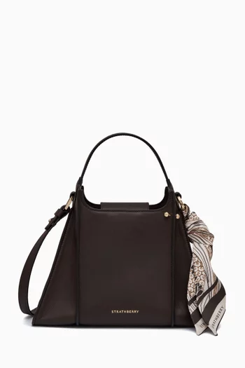 Arkshell Top Handle Bag in Calf Leather