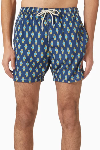 Watch Print Lighting Micro Fantasy Swim Shorts