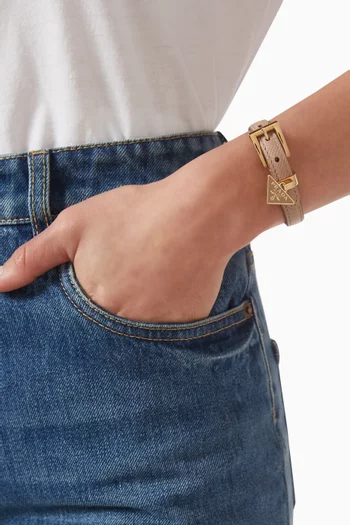 سوار بحلية بشعار الماركة جلد سافيانو