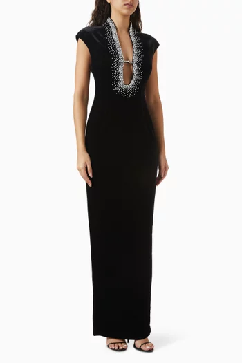 فستان سهرة لينورا مخمل