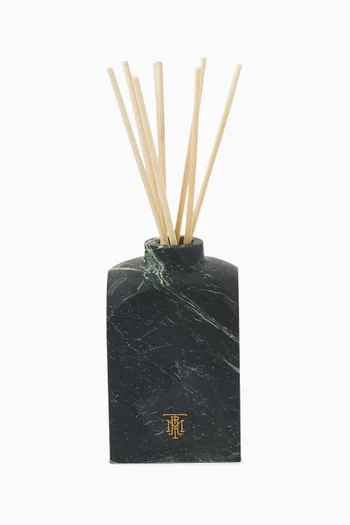 Tribal Oud Square Travertine Marble Reed Diffuser Set, 500ml