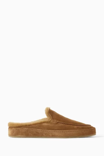 Fur Voyager Slippers in Softey® Suede