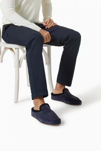 Fur Voyager Slippers in Softey® Suede