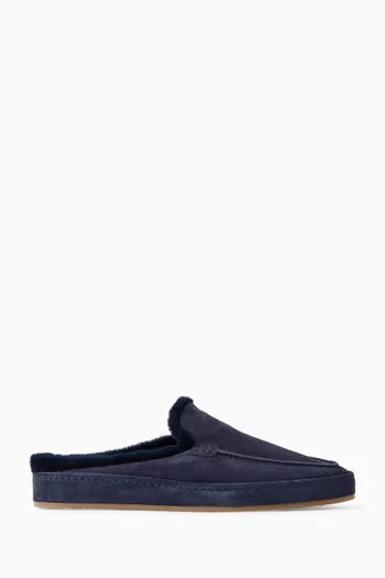 Fur Voyager Slippers in Softey® Suede