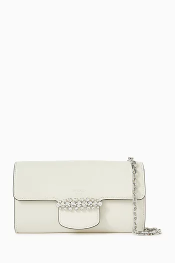 Bing Wallet Chain in Leather